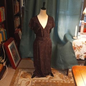 Vintage Inspired silk/wool suit size 8